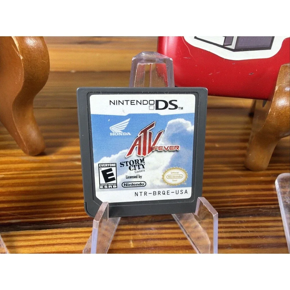 Nintendo 3DS XL Red Console Bundle Tested-New Power Cord-NICE